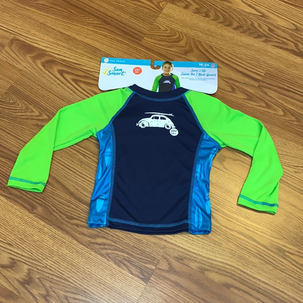 Sun Smart Surf’s Up Swim Tee/Rash Guard